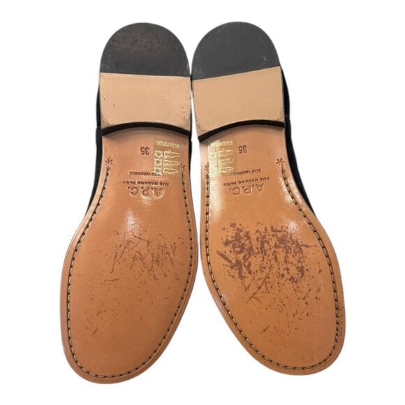 A.P.C. Women's Black Suede Leather Chelsea Ankle Boots Booties 35 - Picture 6 of 6